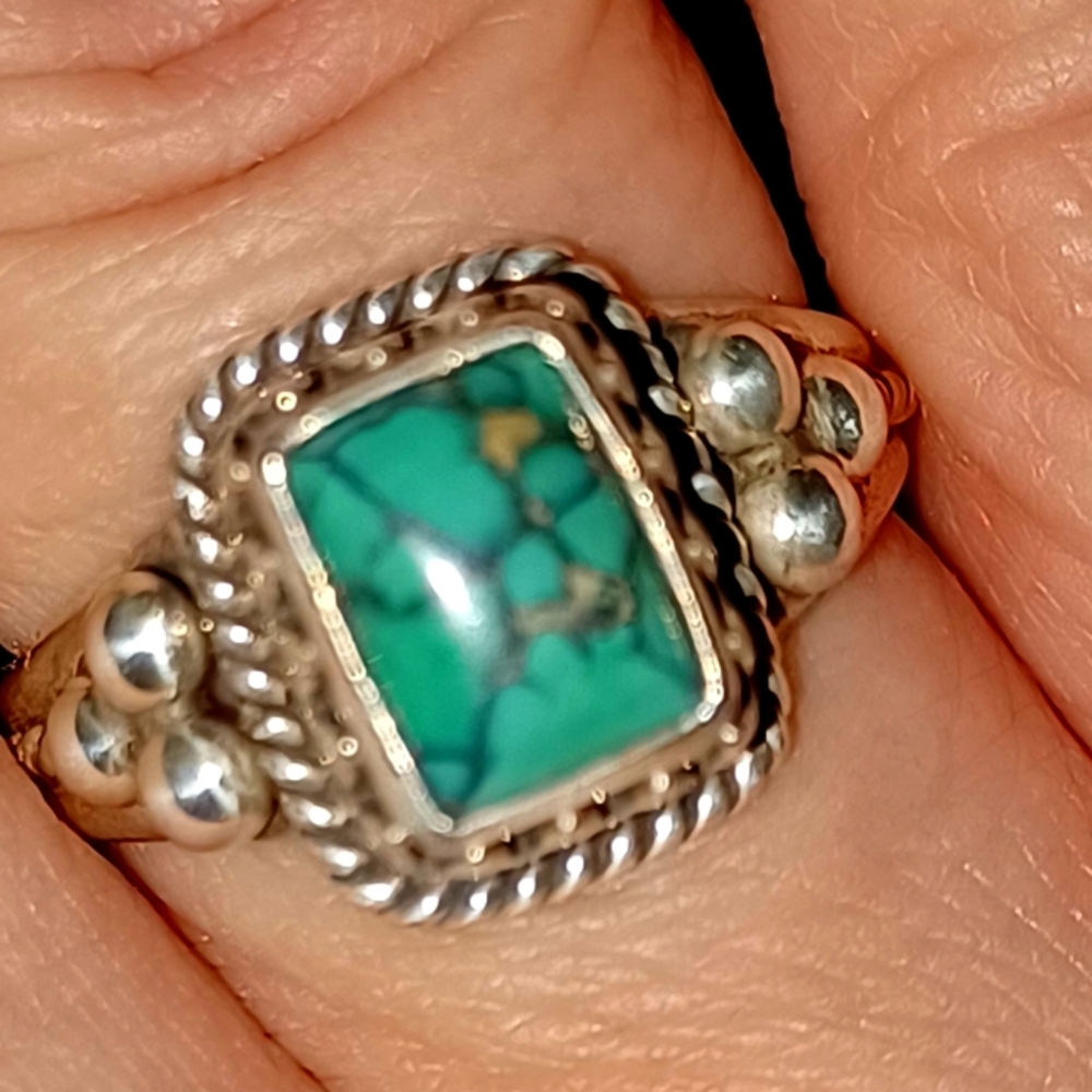 Sterling silver turquoise ring sz 7